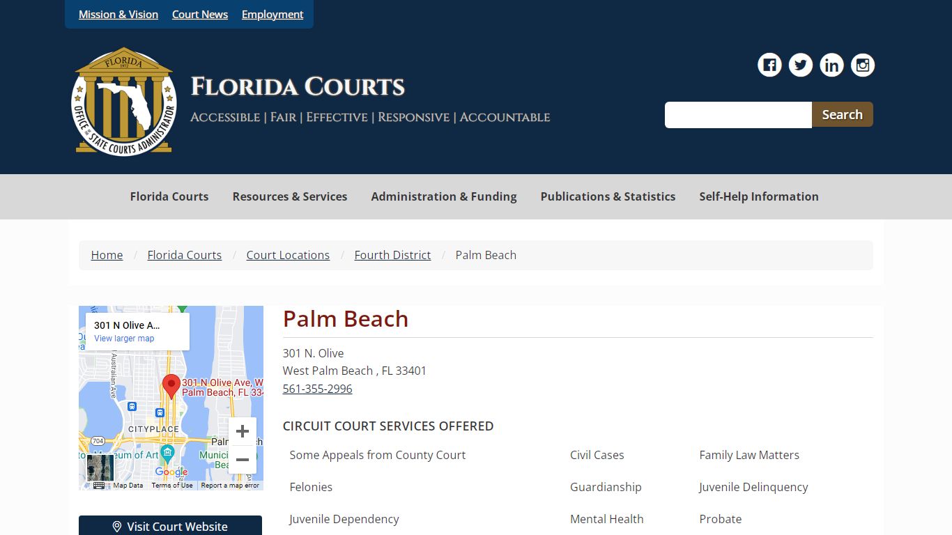 Palm Beach - Florida Courts